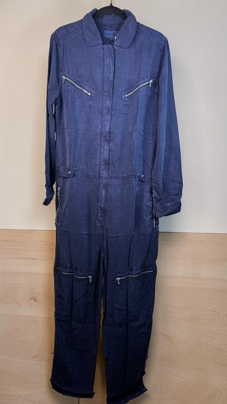 Etienne Marcel Tencel Multi-Pocket Jumpsuit, Size L